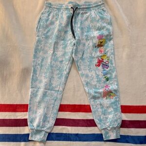 SpongeBob Squarepants Blue Tie-Dye Joggers